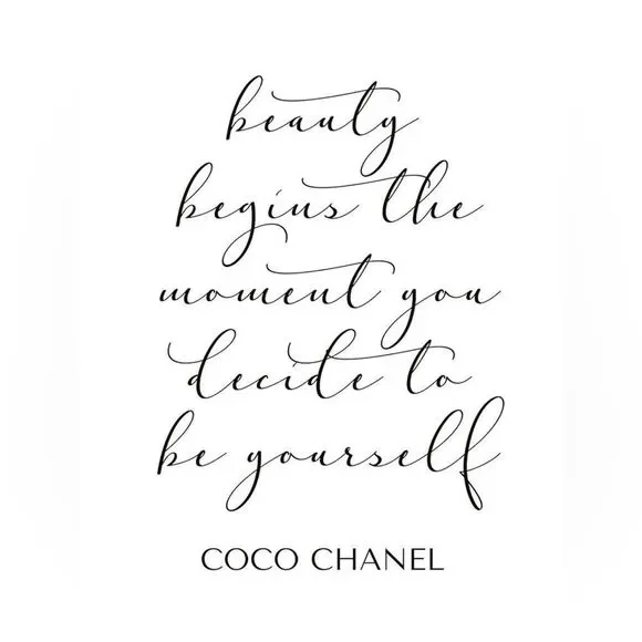 The faces and words of Coco Chanel print picture~ Office home decor YOU CHOOSE - Picture 8 of 8